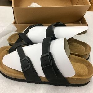 Cushionaire new comfy black sandals